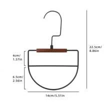 Metal Round Tie Hanger Belt Scarf Organizer Hooks, Foldable Multi-Functional Circular Holder For Wholesale, Nail Holder Key, Floating Shelf, Organizer, Christmas, Christmas Decorations, Hooks, Door Hanger, Bedroom, Hanger, Wall Hanger, Wall Hook, Key Holder, Key Holder Wall, Key Hanger - Multicolor - View 2