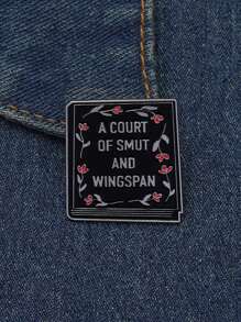 1 件《A Court Of Smut And Wingspan Book》硬珐琅别针 ACOTAR 胸针徽章时尚珠宝配饰礼物 - 彩色 - 查看 4