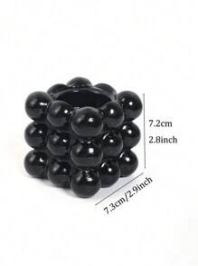 1 件树脂工艺金色/白色/黑色/魔方香薰烛台创意，家居装饰摆件几何魔方烛台。情人节礼物万圣节、幽灵、秋季、节日、假日、冬季、假日、节日、房间装饰， - 彩色 - 查看 16