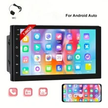 Double Din Car Stereo Radio 7'' HD Touch Screen For Android Auto Universal Car MP5 Player Support Hands-Free Calls FM/TF/USB Steering Wheel Control Mirror Link Rear View Camera(Optional) - 沒有相機 - 查看 1