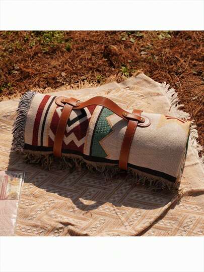 1PC波西米亚风格野餐垫露营桌布花园垫加厚ins风户外垫露营野餐布波西米亚地毯户外防风斗篷防潮垫适用于户外野餐防风斗篷桌布户外装饰旅行必备情人节礼物母亲节礼物