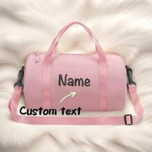 Borsa da danza personalizzata alla moda per donna, borsa a tracolla per ballo classico, latino, danza di strada, borsa a tracolla da viaggio per yoga (rosa)