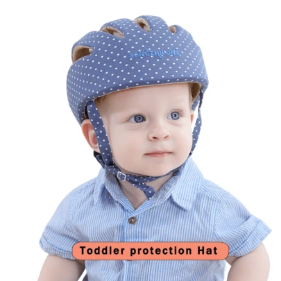 SONGZHILONG 1 件装婴儿/幼儿多色带 IXPE 缓冲防撞帽，可调节婴儿安全帽，适合爬行、走路和玩耍，适合所有季节