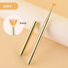 1/11 Peças Pincel Liner de Arte de Unhas, Pincel de Pintura com Padrão de Listras, Pincel de Extensão de Gel Acrílico UV, Caneta de Desenho e Escultura, Ferramenta de Manicure, Pincel de Unhas - Dourado - Visão 15