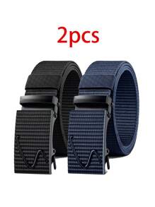 Set de 3 Cinturones de nilón Nuevos Cinturones militares y tácticos de hombre para uso al aire libre, entrenamiento pesado y caza