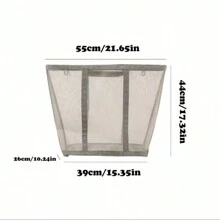 1 件大容量透明洗衣篮，可折叠脏衣服收纳篮，家用、厨房、清洁用品洗衣篮、洗衣篮、浴室收纳篮、篮子、收纳篮、可折叠洗衣篮 - 彩色 - 查看 9