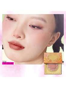 GIRLCULT Rubor de estado de ánimo (01 Alegre), textura sedosa y ligera sin polvo, fácil de mezclar, moldeable, crea un color atmosférico, acabado mate o perlado, color de larga duración, realza los contornos faciales, empaque de regalo - 01 borracho - Ver 5