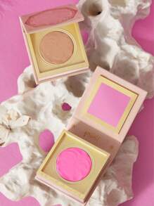 GIRLCULT Rubor de estado de ánimo (01 Alegre), textura sedosa y ligera sin polvo, fácil de mezclar, moldeable, crea un color atmosférico, acabado mate o perlado, color de larga duración, realza los contornos faciales, empaque de regalo - 01 borracho - Ver 7