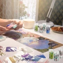 30pcs Clear Round Bottle Organizer, Rhinestone Mosaic Art Mini Container Storage Bottle, DIY Beaded Jewelry Nail Art Diamond Painting Crafts Storage Jar, Multifunctional Portable Travel Bottle