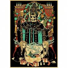 1 pieza Obra de arte de pared Póster sin marco Banda de rock fantasmal clásica de música vintage Póster de arte vintage Impresión de arte Decoración de pared de casa, bar, cafetería Arte Pop, Regalo de lienzo para cumpleaños y graduación - Multicolor - Ver 24