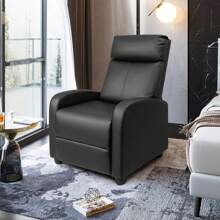 Recliner Chair Modern PU Leather Reclining Chair Ergonomic Adjustable Recliner For Living Room Home Theater Seating Single Sofa