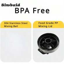 1pcs Stainless Steel Protein Powder Shaker Bottle With Ball Scale Leak Proof For Gym Fitness Sport Whey Shakes Water Cup - Black - View 5