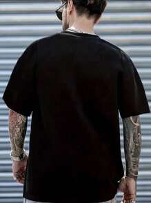 Men's Canada Print Cotton T-Shirt Premium Unisex Shirt - màu đen - Xem 2