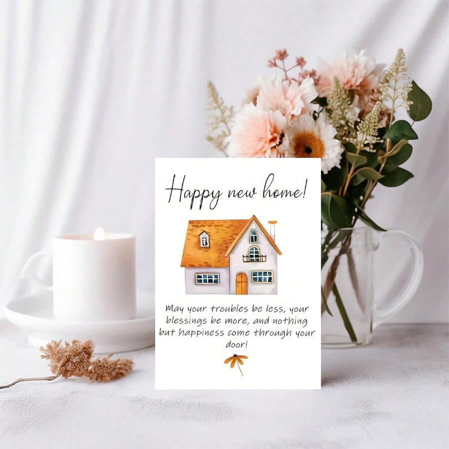 New Home Card, Housewarming, Congratulations On Your New House Card ...