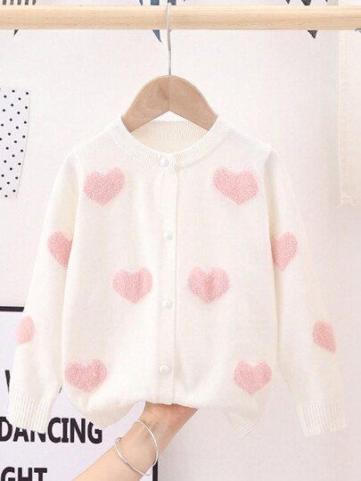 M.Dian xi Moletom de Cashmere Jovem Feminino Novo de Primavera com Padrão de Coração