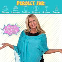 2pcs 3.5cm Angel Theme Dress Clips - Non-Slip, Invisible Waist & Back Adjustable, Perfect Fit For Dresses, Skirts, Blouses And Shawls - Multicolor - View 6