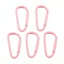 10 chiếc móc khóa leo núi hình chữ D sơn màu 35mm, kẹp móc chìa khóa bằng hợp kim Phụ kiện trang sức DIY - Carabiner hình chữ D - Xem 14