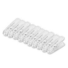 10 piezas de 6cm x 1,7cm Pinzas de ropa de plástico, pinzas de ropa resistentes al viento para secar prendas y calcetines, clips de ropa para el secado de la colada - Multicolor - Ver 10