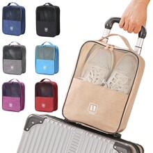 1PC 旅行鞋袋鞋袋鞋子收纳盒鞋套鞋子收纳袋鞋套可放行李包家用鞋子收纳神器省空间多功能防尘鞋袋日常收纳袋 - 彩色 - 查看 1