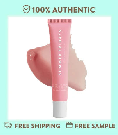 Summer Fridays 0.5 Oz/ 15 G  Lip Butter Balm For Hydration & Shine Color: Vanilla Beige