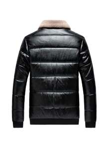 Nouvelle arrivée Veste d'automne/hiver pour homme, col montant, épais manteau matelassé chaud, style américain workwear