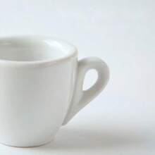 60毫升专业比赛级意式浓缩咖啡杯碟套装，陶瓷厚咖啡杯，卡布奇诺杯 重返校园 - 白色 - 查看 5