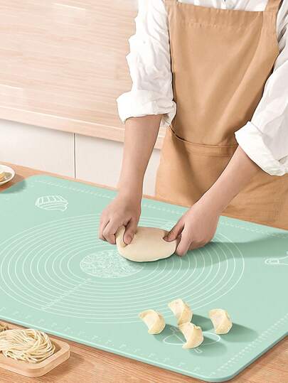 1pc Extra Large 27.6''/ 25.6''/ 19.7'' Silicone Baking Mat Dough Kneading Pad, Non-Stick Rolling Pastry Dough Pizza Mat, Baking Mat, Bread Pastry Board, Silicone Pie Crust Mat
