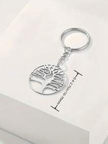 1 Stück personalisierter Name aus rostfreiem Stahl Stammbaum Schlüsselanhänger, stilvoller Taschenzubehör, Jahrestag, Abschluss DIY Geschenke Muttertags Geschenke für Familie Geburtstags Geschenke Weihnachtsgeschenke Valentinstag Geschenke