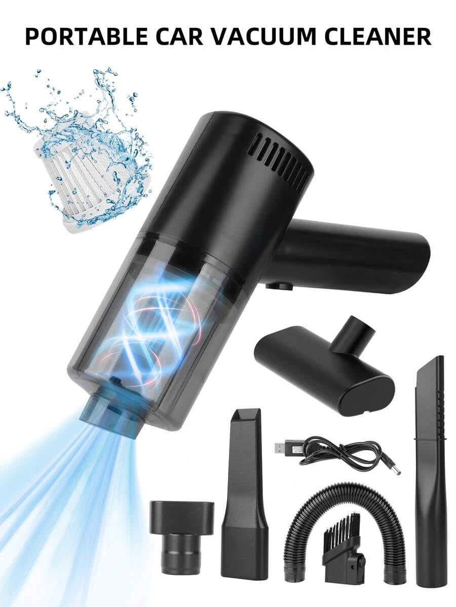 1 件便攜式迷你手持無線吸塵器,適用於汽車、家庭、辦公室等。