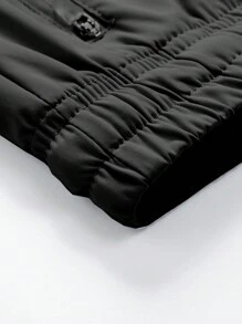 2Pcs Women Summer Sports Pants, Ice Silk Drawstring Waist Trousers, Versatile Outdoor Sport & Casual Wear Tights - Black - View 9