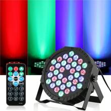 OYAJIA 1er Pack LED Par Strahler 36 LED Bühnenlicht Partylicht RGB DMX512 mit Fernbedienung,Discolicht Scheinwerfer Beleuchtung Moving Head für Stage DJ Party Show Bar Halloween Weihnachten