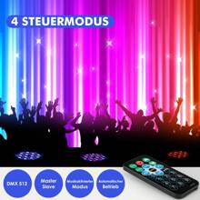 OYAJIA 1er Pack LED Par Strahler 36 LED Bühnenlicht Partylicht RGB DMX512 mit Fernbedienung,Discolicht Scheinwerfer Beleuchtung Moving Head für Stage DJ Party Show Bar Halloween Weihnachten