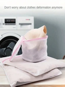 Túi giặt S/M/L/3 chiếc cho đồ mỏng manh, Túi giặt lưới, Túi giặt giày dép, Túi giặt có dây rút, Túi giặt áo ngực, Túi giặt tất, Túi giặt gia cố, Túi giặt chống biến dạng gia dụng, Túi giặt đồ lót và áo ngực, Túi lưới giặt chống rối, Túi phân loại quần áo hành lý - nhiều màu - Xem 7