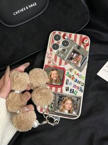 Ốp điện thoại chống sốc dày họa tiết lông thú có viền màu be đơn giản, tương thích với iPhone 16/16 Pro Max, iPhone 15 XR /7/8, iPhone 15 Pro Max, 12 Pro Max, 13 Pro Max, 14 Pro Max, 13, 14, 11, 12P, 14, P11, P12, XS, XR, 7/8P, 7/8GES2, A13 4G, A22, A21S, A51 4G, A52, S22 Ultra, A33 5G, Redmi 10, Redmi Note 11 4G, Redmi 11 Lite, A53, TPU A14, A23, S23 Ultra, S24, A14, A15, S23, A73, A15, A34, Ốp điện thoại Redmi - Nhiều màu - Xem 4