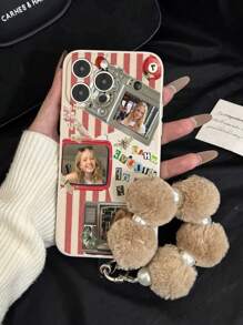 Ốp điện thoại chống sốc dày họa tiết lông thú có viền màu be đơn giản, tương thích với iPhone 16/16 Pro Max, iPhone 15 XR /7/8, iPhone 15 Pro Max, 12 Pro Max, 13 Pro Max, 14 Pro Max, 13, 14, 11, 12P, 14, P11, P12, XS, XR, 7/8P, 7/8GES2, A13 4G, A22, A21S, A51 4G, A52, S22 Ultra, A33 5G, Redmi 10, Redmi Note 11 4G, Redmi 11 Lite, A53, TPU A14, A23, S23 Ultra, S24, A14, A15, S23, A73, A15, A34, Ốp điện thoại Redmi - Nhiều màu - Xem 1