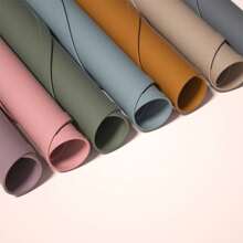 1 pezzo Tovaglietta in silicone a forma di semicerchio, pieghevole, impermeabile, anti-olio, termoisolante, portatile per supplementi alimentari, con texture morbida, durevole per bambini