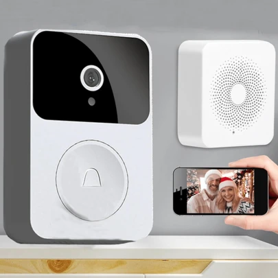 Timbre WiFi Inteligente, Video Timbre Inalámbrico, Tuya, Interfono de Voz Variable, Modo de Visión Nocturna, Audio Bidireccional, Almacenamiento en la Nube, Vigilancia en Tiempo Real