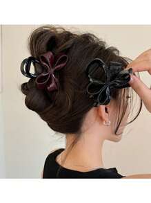 1 Stück Leoparden-Muster Lässig Boho ABS (ABS Harz) Haarspange, ca. 8cm Leoparden Polka Punkt Haarspange, geeignet für Frühling, Sommer und Herbst, für den täglichen Gebrauch, Reisen, Partys und Valentinstag, Haarklammern, Haarkla