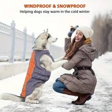 Windproof Dog Jacket Waterproof Winter Pet Vest Warm Coat Clothes For Small Medium Dogs - Multicolor - View 8