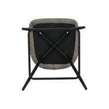 CLIPOP Bar Stools Set Of 2, PU Leather With Metal Legs And Footrest Upholstered Kitchen Stool With Backs And Arms For Home Breakfast Counter - Light Grey - View 11