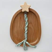 1pc Handmade Cotton Fabric Woven Baby Pacifier Clip