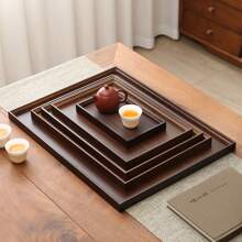 1 件竹制托盘、茶盘