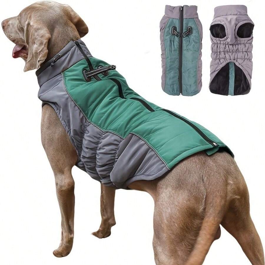 Windproof Dog Jacket Waterproof Winter Pet Vest Warm Coat Clothes For Small Medium Dogs - Multicolor - View 1