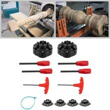 Vierbackenfutter 4 Backenfutter M18 Selbstzentrierend Spannfutter Backenfutter - Schwarz - Übersicht 5