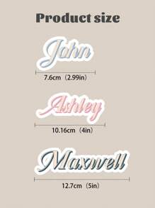 10pcs Personalized Name Sticker-3sizes, Custom Name Sticker,Waterproof Vinyl Sticker For Laptop Water Bottle Phone Case Cars Merchandise Decor Decal ,The Ideal Gifts For Him/Her,Personalized Ornaments,Holiday Gifts - Multicolor - View 10