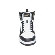 Zapatilla Alta Puma Rebound para Hombre – Deportiva en Color Blanco, Negro y Marrón – Sneaker con Cierre de Cordones – Estilo Casual – Versátiles y Cómodas – Modelo 392326-22 - Marrón - Ver 3