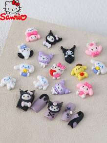 Phụ kiện làm móng tay hoạt hình Frosted, 1 hộp phụ kiện làm móng tay 3D ba chiều, Cinnamon Dog Melody Kitty Cat  Dog Pudding Dog, Thích hợp cho phụ nữ làm bộ móng tay tại tiệm - Nhiều màu - Xem 4