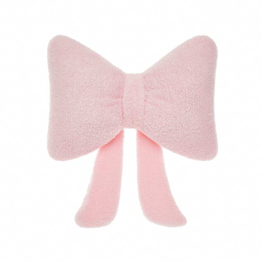 1PCS Bowknot Pillows Throw Pillows Stuffed Bow Shaped Pillow Cute Soft Bow Throw Pillow Cute Pillows - Available In Multiple Colors And Sizes - Pink - View 1