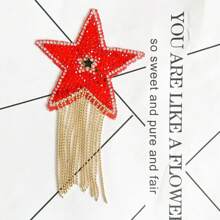 1/5/Pc 新款流苏五角星水钻布贴 服装装饰贴 手工DIY钻石贴布贴 鞋子、帽子、牛仔裤、女裙、T恤、夹克 送小礼物 - 彩色 - 查看 22