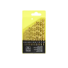 13/50/99pcs Ultimate Titanium Coated High Speed Steel Drill Bit Set, Hex Shank, Suitable For Steel, Aluminum And Copper, Drill Bit Range 0.15cm - 1cm, With Storage Case,Tool Accessories